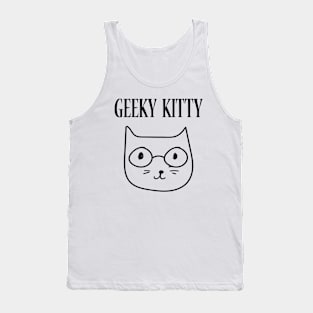 Geeky Kitty Cat Tank Top